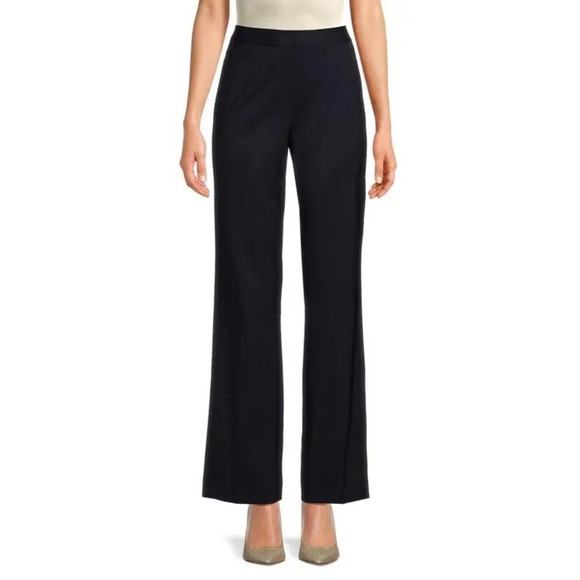 Lafayette 148 New York Pants - Lafayette148 New York Women's Menswear Stretch Wool Pants Navy Trousers Size 6
